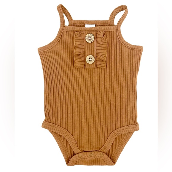 Pl Baby Other - New With Tags Pl Baby Girls’ Bodysuit in Rust Size 6 Months